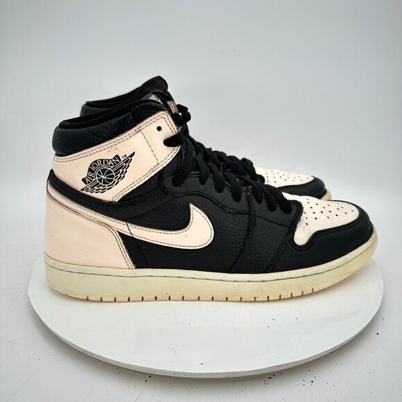 Nike Air Jordan 1 Men Size 11 555088-081 High Crimson Tint Black White Shoes - Picture 4 of 11